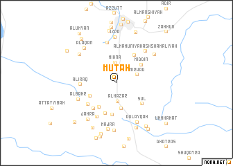 map of Muʼtah