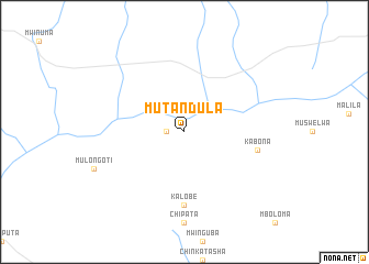 map of Mutandula