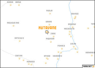 map of Mutavane