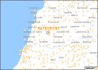 map of Muţayrīyāt