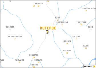 map of Mutende