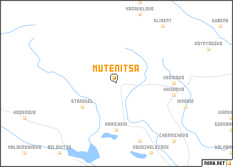 map of Mŭtenitsa