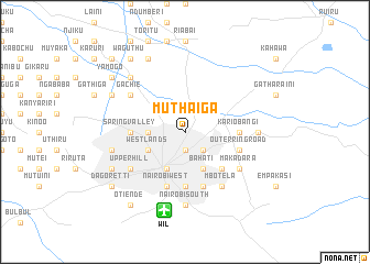 map of Muthaiga