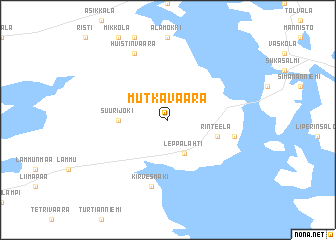 map of Mutkavaara