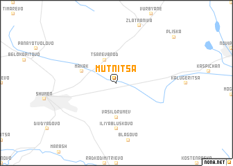 map of Mŭtnitsa