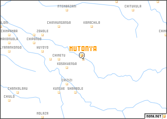 map of Mutonya