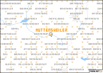 map of Muttensweiler