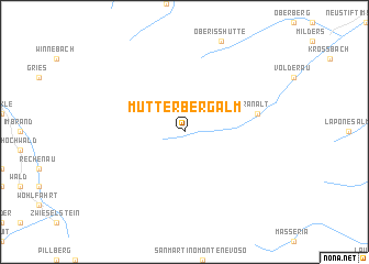 map of Mutterbergalm