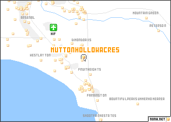 map of Mutton Hollow Acres