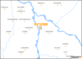 map of Mutumba