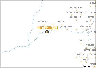 map of Mutwanjili