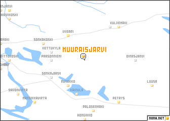 map of Muuraisjärvi