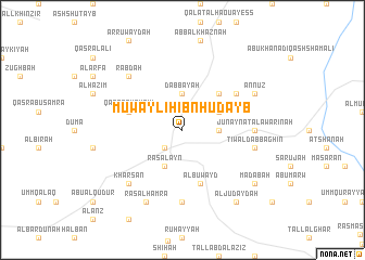 map of Muwayliḩ Ibn Ḩudayb