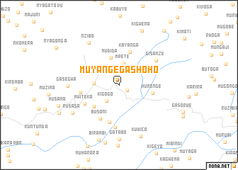 map of Muyange-Gashoho