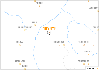 map of Muyaya