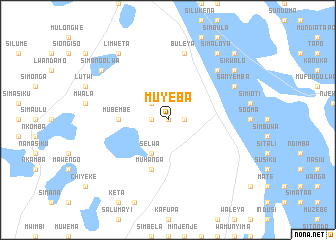 map of Muyeba