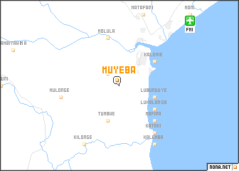map of Muyeba