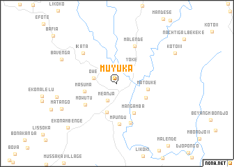 map of Muyuka