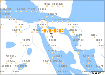 map of Muyumbana