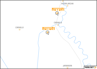 map of Muyuri