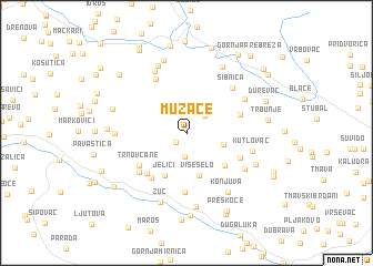 map of Muzaće