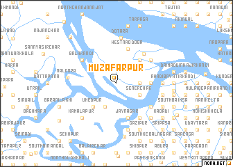 map of Muzāfārpur