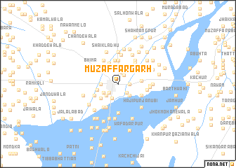 map of Muzaffargarh