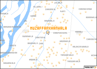 map of Muzaffar Khānwāla