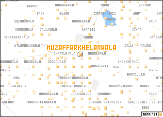 map of Muzaffar Khelānwāla