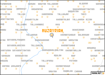 map of Muzayri‘ah