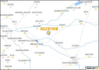 map of Muzayrīb