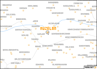 map of Mūzelān