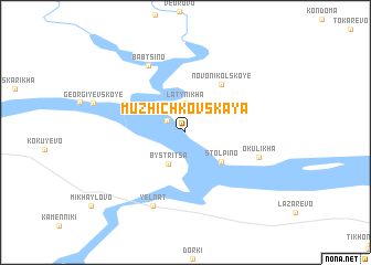 map of Muzhichkovskaya