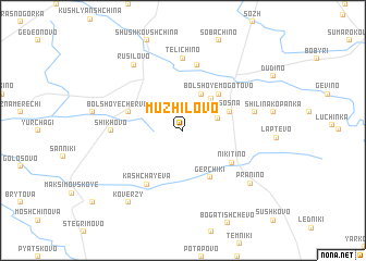 map of Muzhilovo