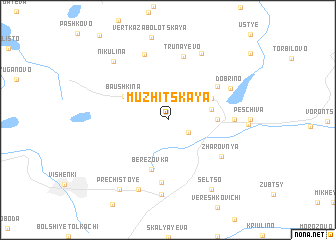 map of Muzhitskaya