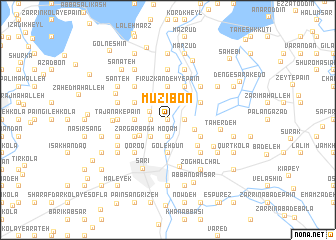 map of Mūzībon