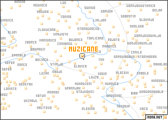 map of Mužičane