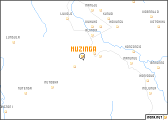 map of Muzinga