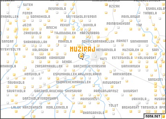 map of Mūzīraj