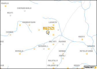 map of Muzizi