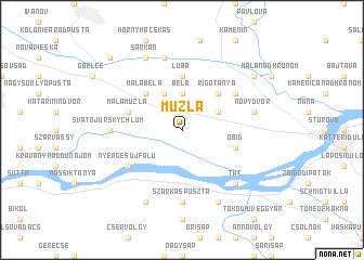 map of Mužla