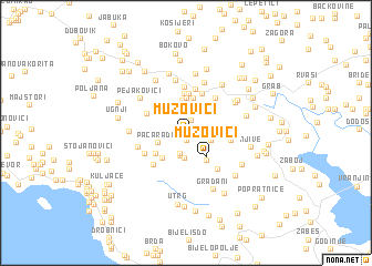 map of Mužovići