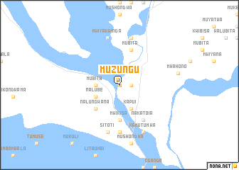 map of Muzungu