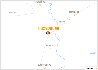 map of Muzyvalen