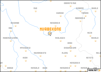 map of Mvabékone