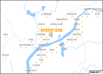 map of Mvanayémé