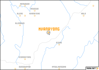map of Mvanayong