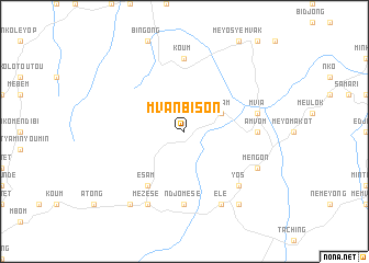 map of Mvanbison