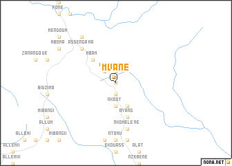 map of Mvane