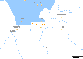 map of Mvang-Ayong